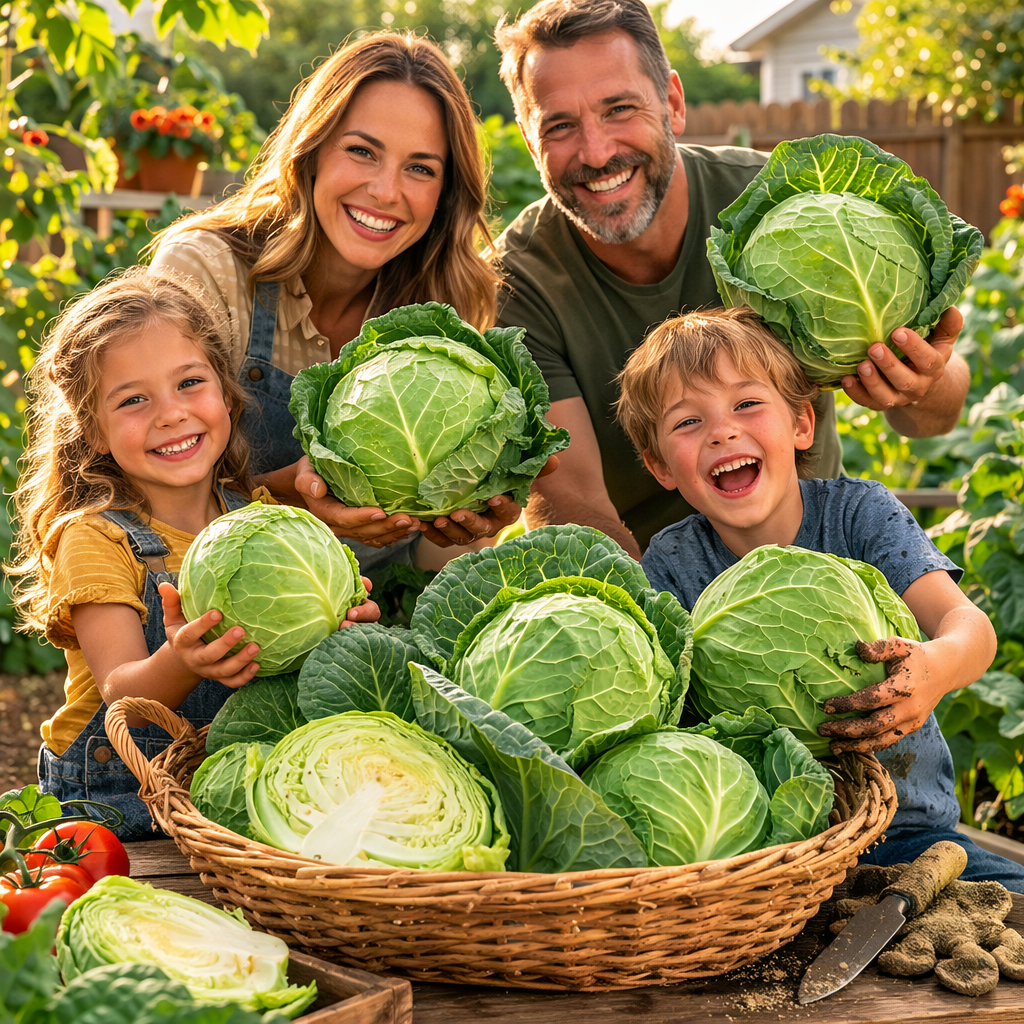 Emerald Ball Cabbage – Premium Non-GMO Garden Seeds 200+