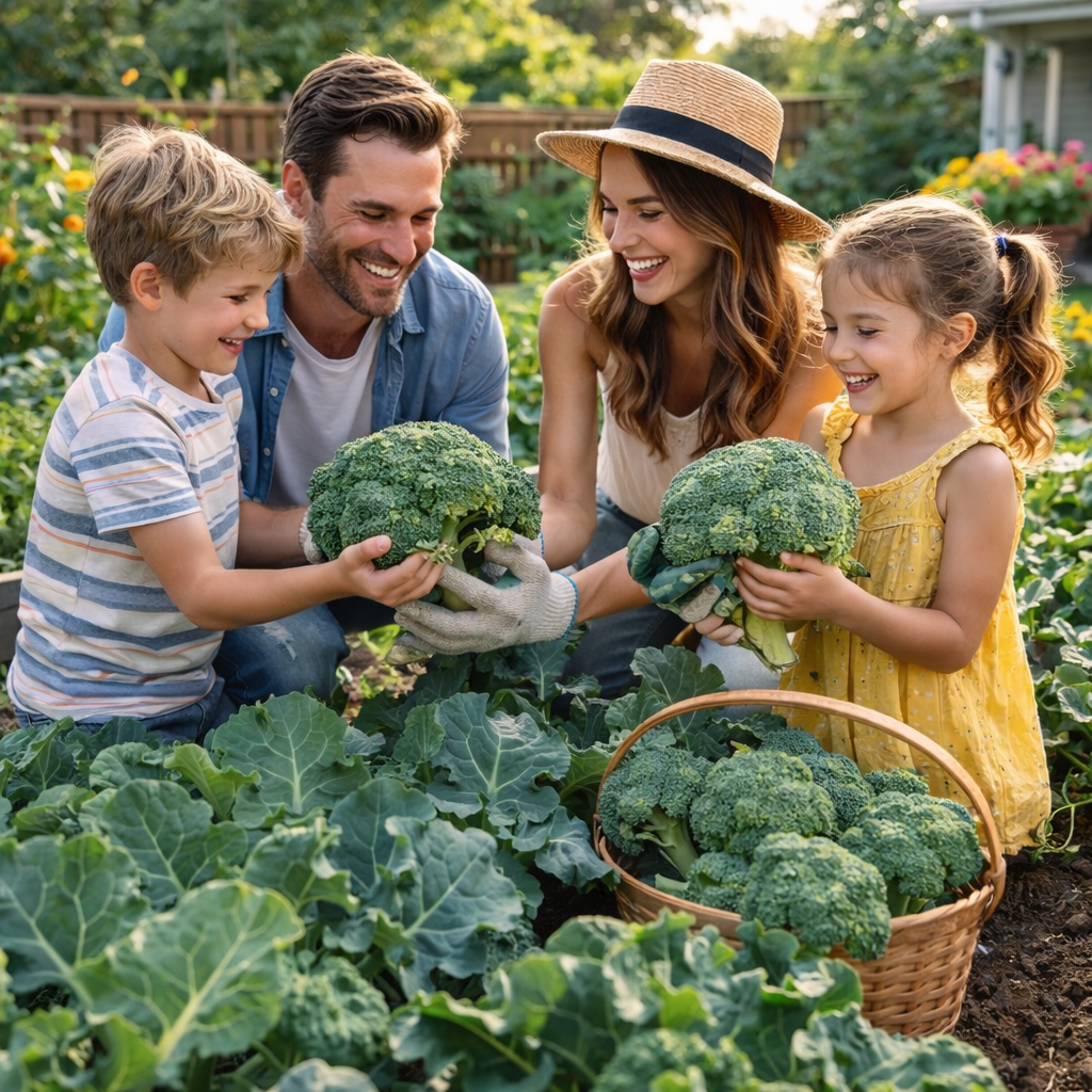 Merald Crown Broccoli Seeds Non-GMO Large Heads EasyGrow