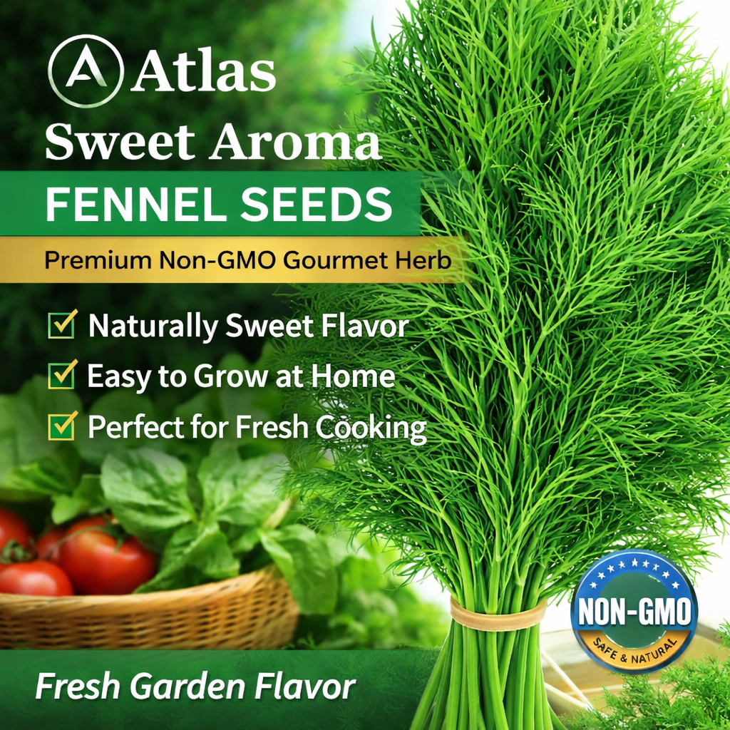 Fennel Seeds 100+ Non-GMO Sweet Aroma Herb Garden Culinary
